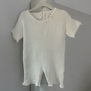 Oat co knit romper